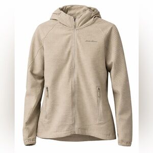 Eddie Bauer Hooded Full-Zip Off the Grid Lightweight Jacket - Pumice Size M